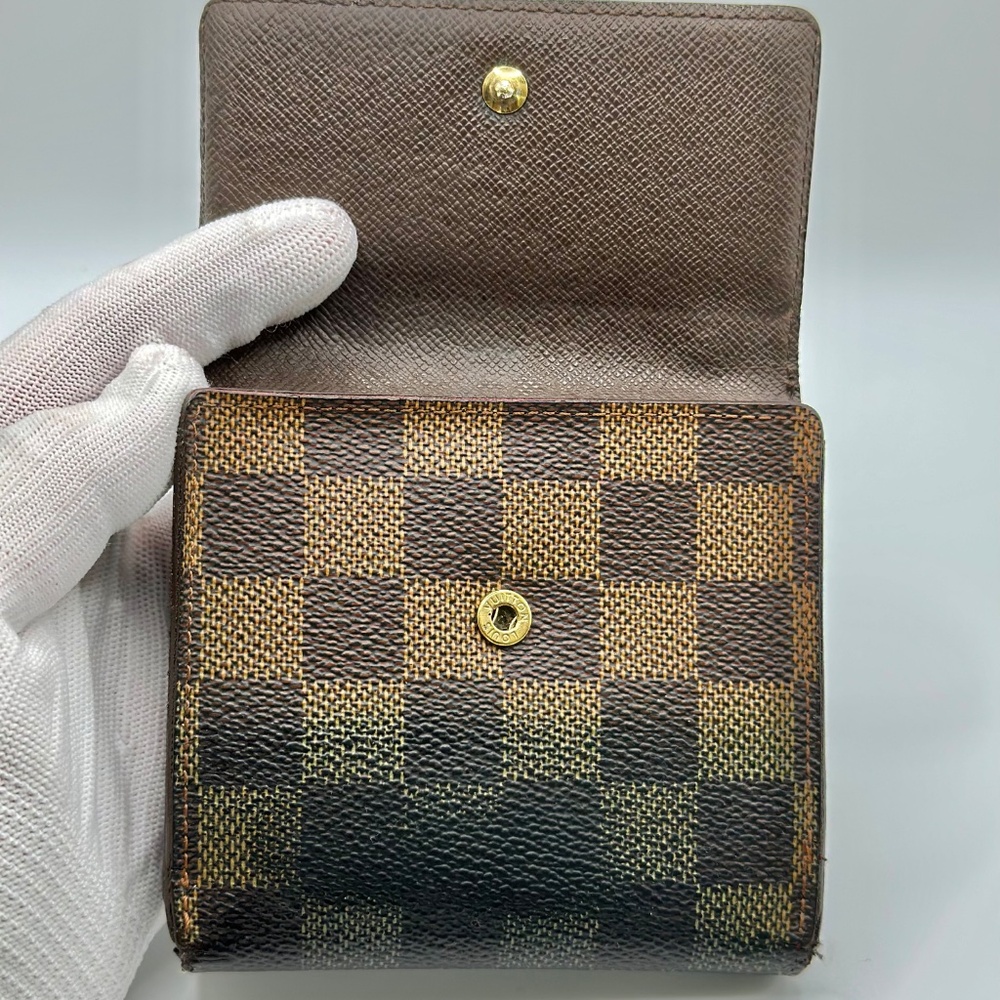 Louis Vuitton Damier Ebene Portefeuille Elise Tri-Fold Wallet - Picture 3 of 16